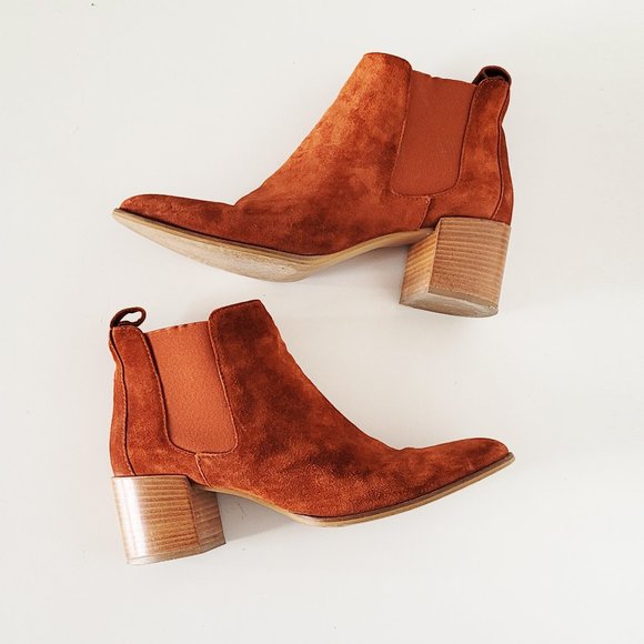 Everlane Women's Ankle Boots in Rust Suede - Picture 7 of 11